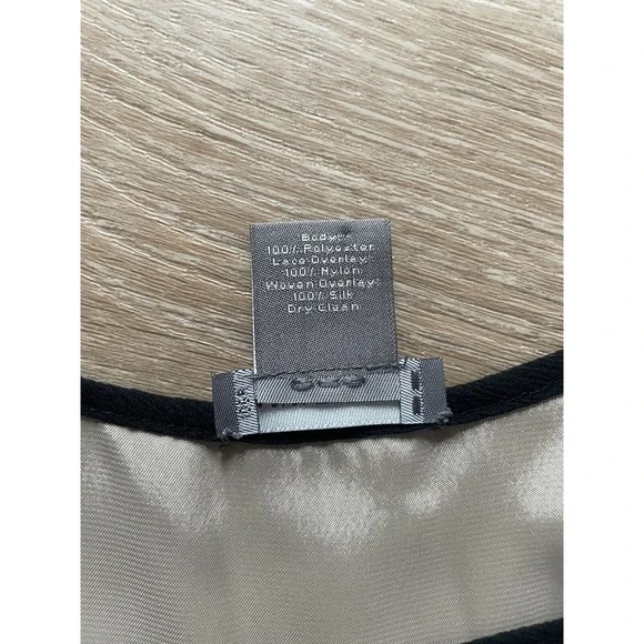 Ann Taylor S Women 0 Black Lace Baby Doll Cami Y2k Whimsigoth Dark Fairy - Picture 13 of 16